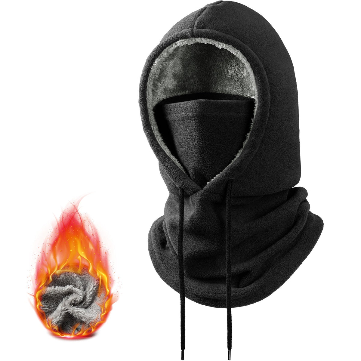 50% de Réduction – Cagoule Thermique Polaire Coupe-Vent Ski Moto Anti-Buée