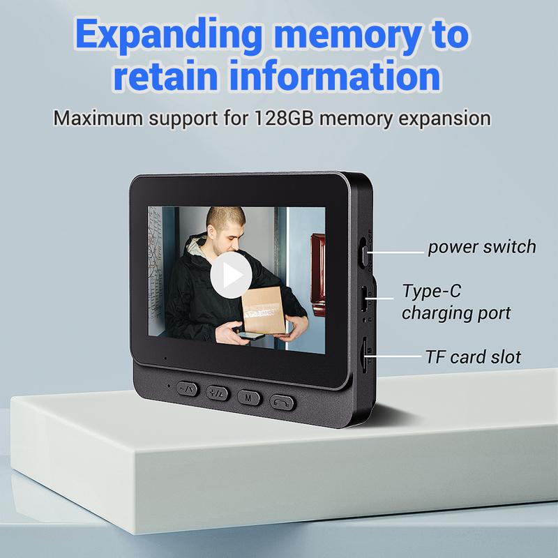 50% de Réduction – Sonnette Vidéo Sans Fil Écran 4,3" Visiophone Sans WiFi