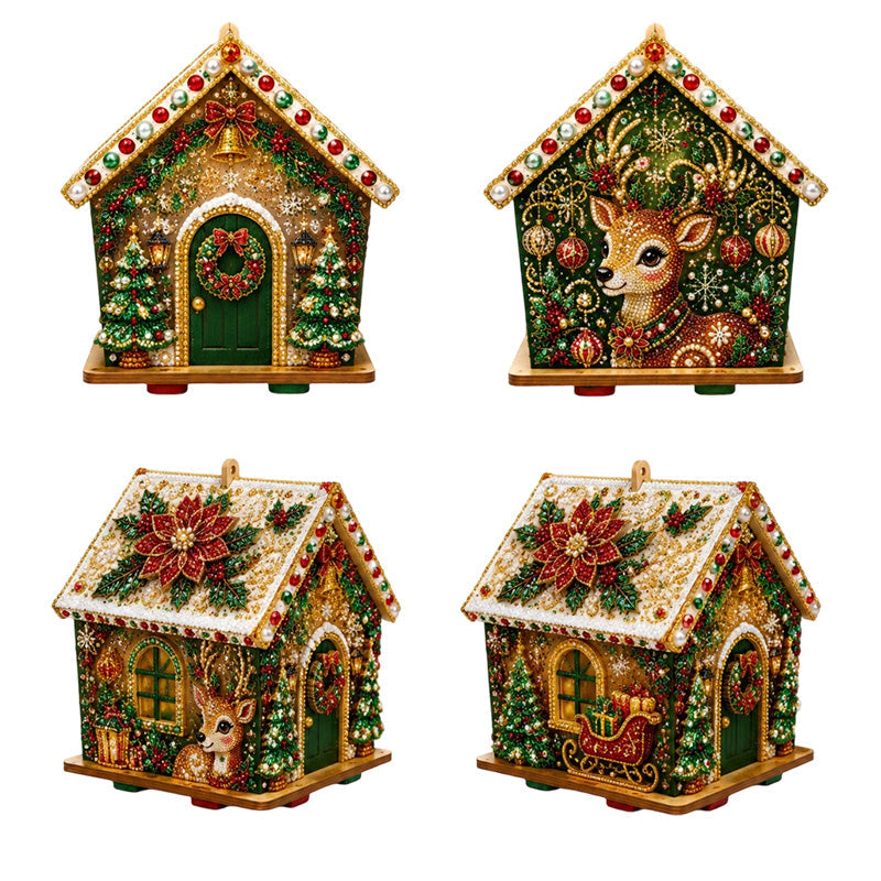 Kit DIY Art de Perles 3D de Noël – Décoration Nacrée Festive à Poser