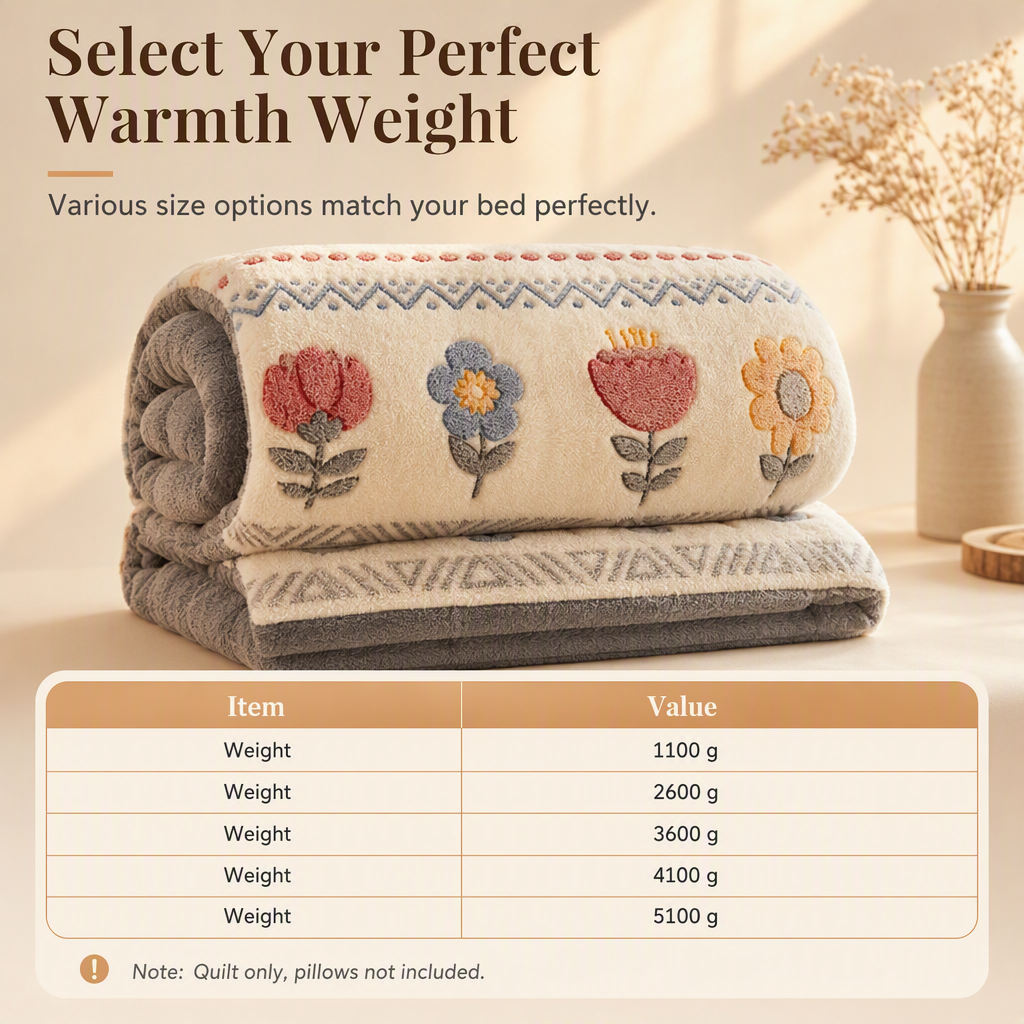 50% de Réduction – Couette d'Hiver Chaude Épaisse Double Face Réversible