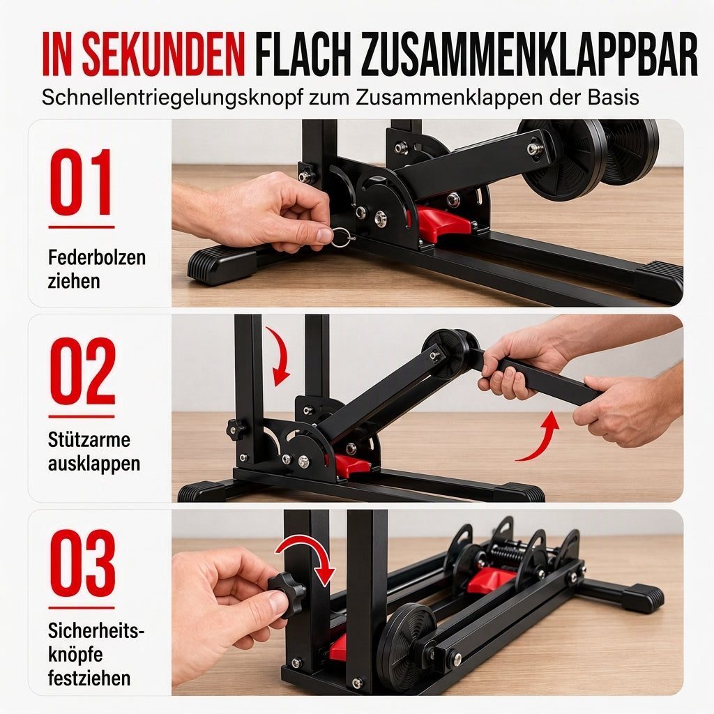 25% de Réduction – Support Vélo Vertical Pliable au Sol