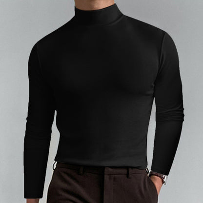 ⏳Begrenzte Zeit 60% Rabatt💥🎁【Geschenk-Empfehlung】Hochgeschlossenes Herren-T-Shirt mit langen Ärmeln und schmaler Passform