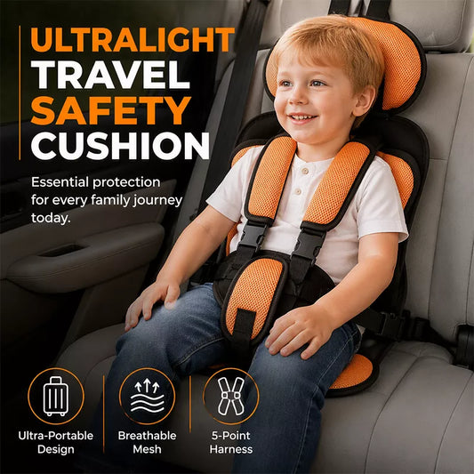 👶🛡️ -50% ! 🚙 Siège Auto Portable pour Enfant – Coton & Polyester, Léger & Harnais 5 Points.