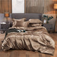 ✨ 50% DE RÉDUCTION ! 🛏️ Parure de Lit en Soie 25 Momme – 100% Soie de Mûrier – 4 Pièces (Housse + Drap + 2 Taies) for Luxe & Confort