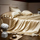 ✨ 50% DE RÉDUCTION ! 🛏️ Parure de Lit en Soie 25 Momme – 100% Soie de Mûrier – 4 Pièces (Housse + Drap + 2 Taies) for Luxe & Confort