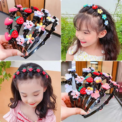 🌺1 acheté, 1 offert🌺Jolie barrette tressée pour enfant