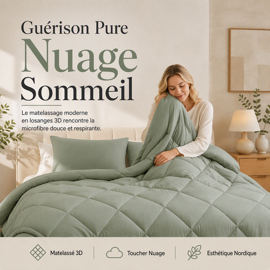 50% de Réduction – Parure de Couette Matelassée N°1 des Ventes 3 Pièces