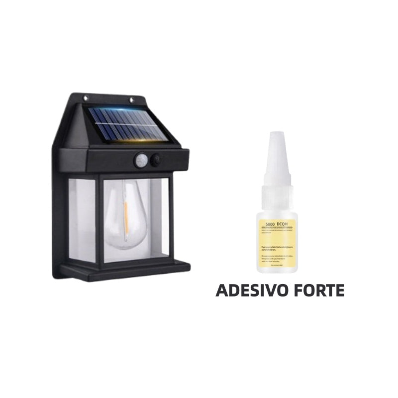 📢 50% de Réduction – Applique Murale Solaire LED Effet Tungstène, Détecteur de Mouvement PIR et Étanche IP65 Sans Fil