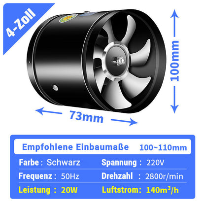 🏅Super Saugkraft🌪️Multifunktionaler, leistungsstarker, leiser Abluftventilator