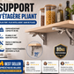 📢 50% de Réduction – Supports d'Étagère Pliants Rétractables en Acier Inoxydable Robuste 250 kg pour Cuisine, Garage et Bureau