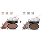 Kit Tampon et Poudre à Sourcils – Pochoirs Inclus, Tenue 24h Waterproof