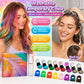🎨 PROMO LIMITÉE 50% DE RÉDUCTION ! ⚡ Kit Craies Capillaires Temporaires 12 Couleurs – Lavable, Facile d’application, Idéal Fêtes & Festivals ✨