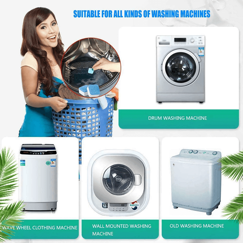 💐50% KORTING! Wasmachinereiniger – Snelle werking, geen spoelen, geschikt voor alle machinetypes 🌀⏱️【Uitmuntende Prijs】