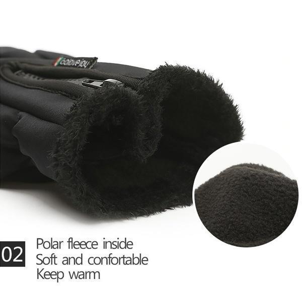 50% de Réduction – Gants Thermiques Hiver Imperméables Écran Tactile, Polaire Coupe-Vent -30°C pour Vélo, Moto et Running