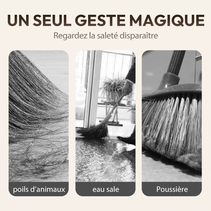 Brosse Balai Raclette de Sol Multifonctionnelle en Silicone