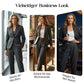 💎 60% RABATT! 💎 Damen Business-Anzug – Bügelfreier Blazer mit Kragen & Hose, Klassischer Look & Atmungsaktive Passform 👖💼