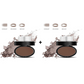 Kit Tampon et Poudre à Sourcils – Pochoirs Inclus, Tenue 24h Waterproof