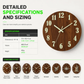 50% de Réduction – Horloge Murale Silencieuse Lumineuse en Bois 30 cm