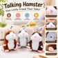 📢 60% de Réduction – Peluche Hamster Interactif Parlant 15cm, Répétition Vocale Rigolote et Hochement de Tête en Peluche Douce