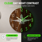 50% de Réduction – Horloge Murale Silencieuse Lumineuse en Bois 30 cm