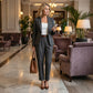 💎 60% RABATT! 💎 Damen Business-Anzug – Bügelfreier Blazer mit Kragen & Hose, Klassischer Look & Atmungsaktive Passform 👖💼