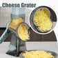 50% de Réduction – Râpe à Fromage Rotative 3-en-1, Lames Interchangeables