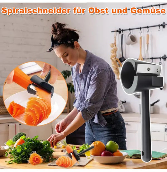 Spiralschneider für Obst und Gemüse, kreatives Küchenutensil