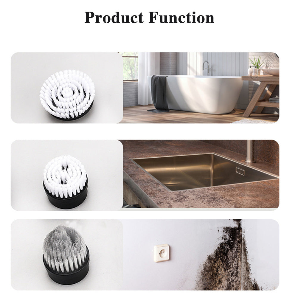 📢 50% de Réduction – Brosse de Nettoyage Rotative Électrique Sans Fil Télescopique 7-en-1 pour Salle de Bain, Carrelage et Sol