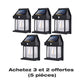 📢 50% de Réduction – Applique Murale Solaire LED Effet Tungstène, Détecteur de Mouvement PIR et Étanche IP65 Sans Fil