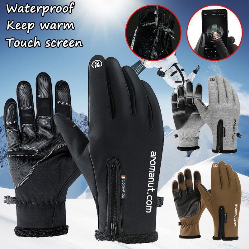 50% de Réduction – Gants Thermiques Hiver Imperméables Écran Tactile, Polaire Coupe-Vent -30°C pour Vélo, Moto et Running