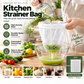 Sac Filtrant Alimentaire Réutilisable à Cordon – Nylon Haute Densité