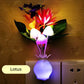 LED-Nachtlichter in Form von simulierten Blumen mit intelligenter Steuerung für das Schlafzimmer