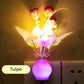 LED-Nachtlichter in Form von simulierten Blumen mit intelligenter Steuerung für das Schlafzimmer