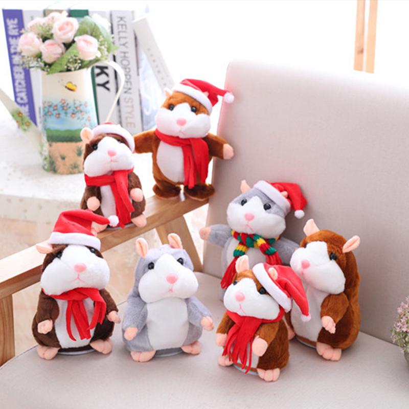 📢 60% de Réduction – Peluche Hamster Interactif Parlant 15cm, Répétition Vocale Rigolote et Hochement de Tête en Peluche Douce
