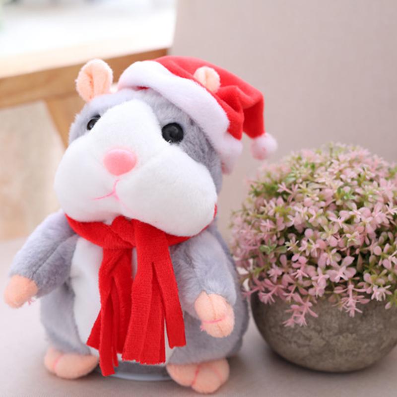 📢 60% de Réduction – Peluche Hamster Interactif Parlant 15cm, Répétition Vocale Rigolote et Hochement de Tête en Peluche Douce
