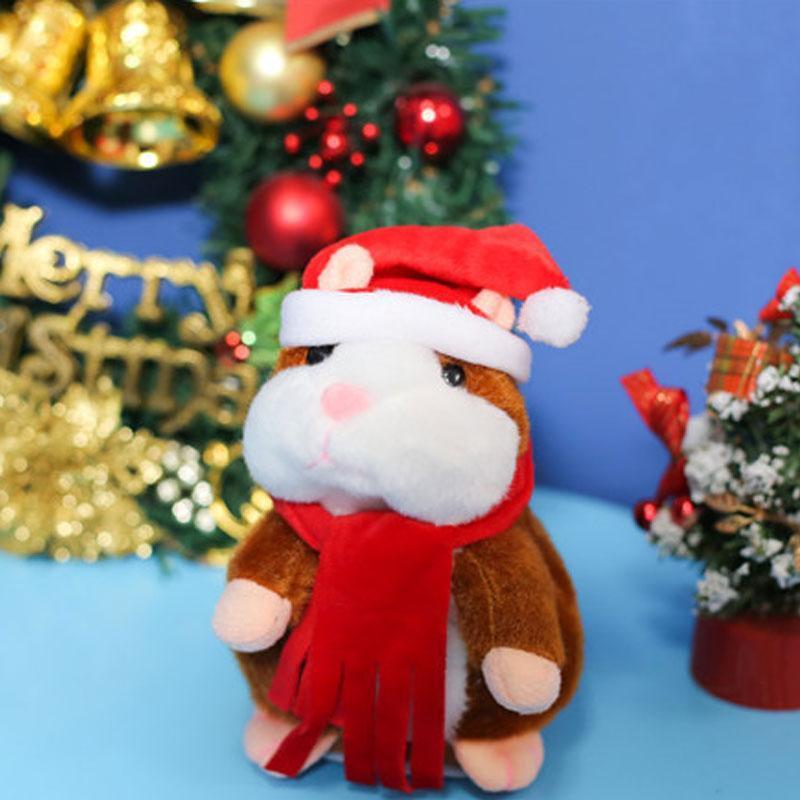 📢 60% de Réduction – Peluche Hamster Interactif Parlant 15cm, Répétition Vocale Rigolote et Hochement de Tête en Peluche Douce