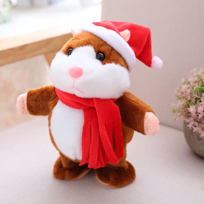 📢 60% de Réduction – Peluche Hamster Interactif Parlant 15cm, Répétition Vocale Rigolote et Hochement de Tête en Peluche Douce