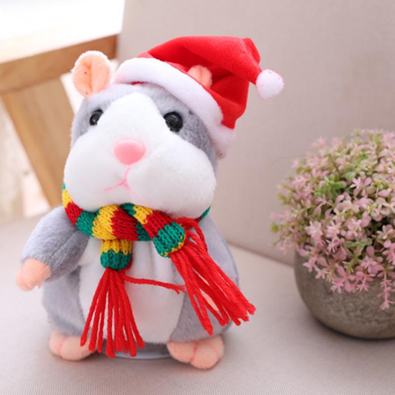 📢 60% de Réduction – Peluche Hamster Interactif Parlant 15cm, Répétition Vocale Rigolote et Hochement de Tête en Peluche Douce