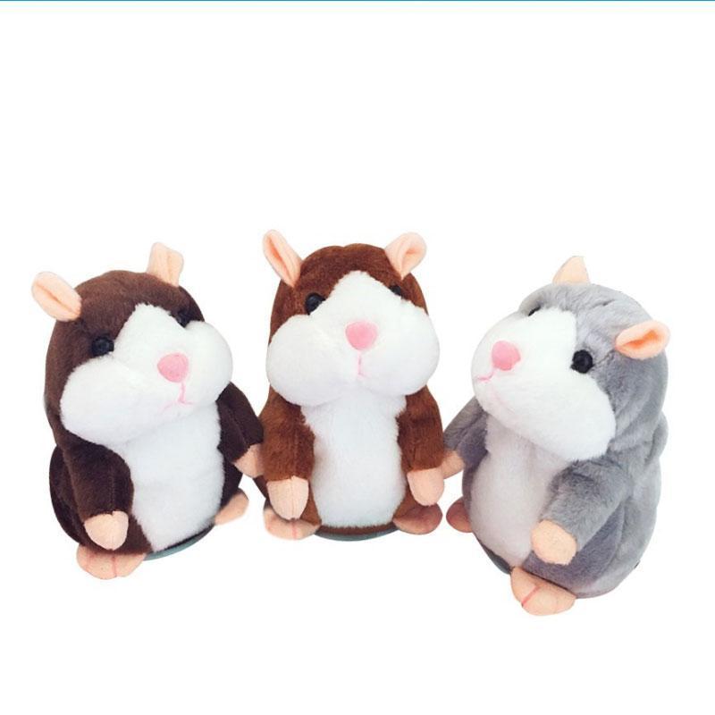 📢 60% de Réduction – Peluche Hamster Interactif Parlant 15cm, Répétition Vocale Rigolote et Hochement de Tête en Peluche Douce