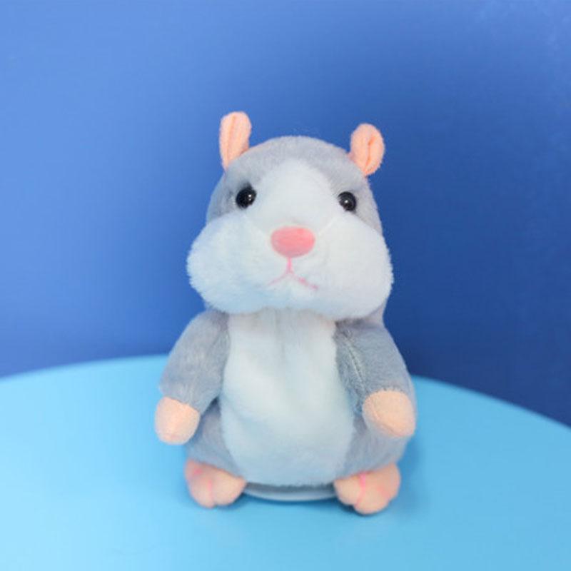📢 60% de Réduction – Peluche Hamster Interactif Parlant 15cm, Répétition Vocale Rigolote et Hochement de Tête en Peluche Douce