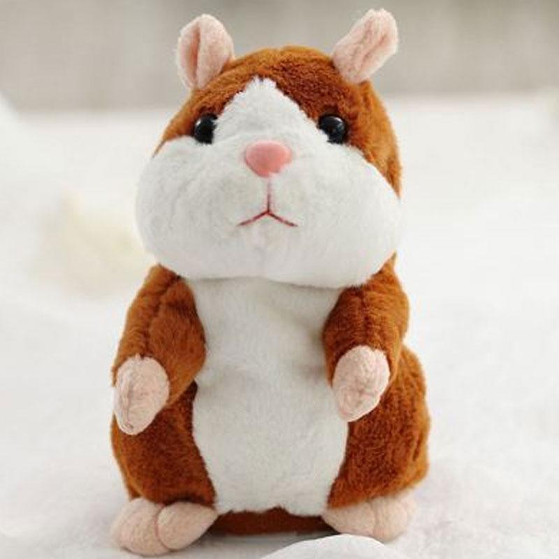 📢 60% de Réduction – Peluche Hamster Interactif Parlant 15cm, Répétition Vocale Rigolote et Hochement de Tête en Peluche Douce