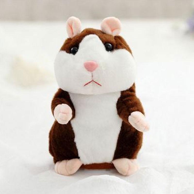 📢 60% de Réduction – Peluche Hamster Interactif Parlant 15cm, Répétition Vocale Rigolote et Hochement de Tête en Peluche Douce