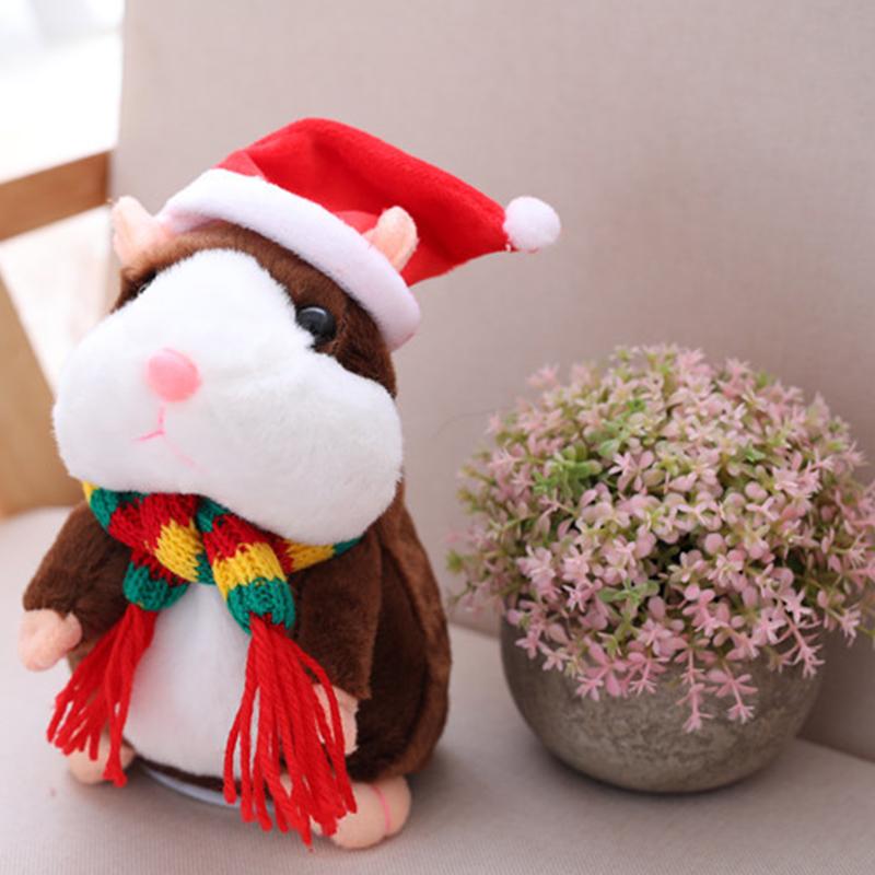 📢 60% de Réduction – Peluche Hamster Interactif Parlant 15cm, Répétition Vocale Rigolote et Hochement de Tête en Peluche Douce