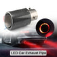 🚗 Embout d’Échappement LED Effet Flamme – Fibre de Carbone, Universel, Lumiere Rouge ou Bleu