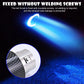 🚗 Embout d’Échappement LED Effet Flamme – Fibre de Carbone, Universel, Lumiere Rouge ou Bleu