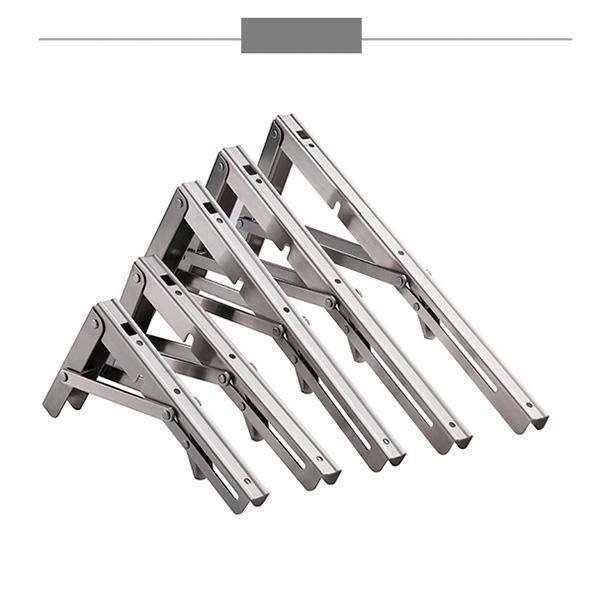 📢 50% de Réduction – Supports d'Étagère Pliants Rétractables en Acier Inoxydable Robuste 250 kg pour Cuisine, Garage et Bureau