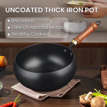 🧼🍳 34k+ adoptés · Poêle fonte naturelle – Surface culottée anti-adhésive, se nettoie à l’eau claire, sans détergent, l’indispensable des chefs qui veulent une croûte parfaite et zéro résidu toxique dans l’assiette 👨‍🍳🔪