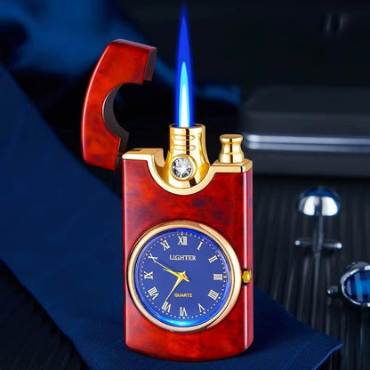 Winddichtes Sturmfeuerzeug mit Uhr