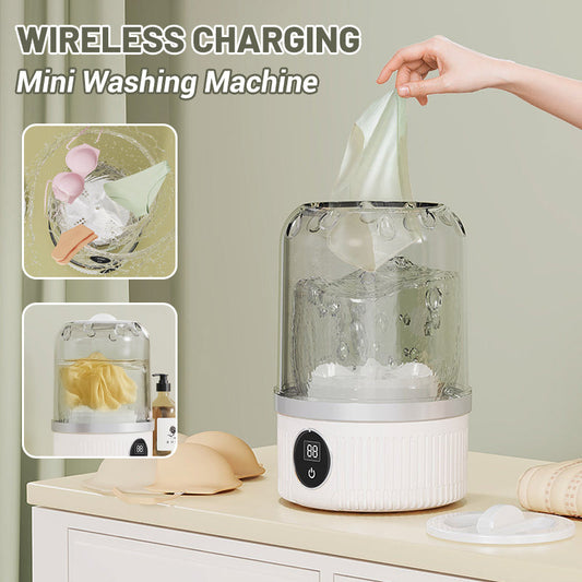 Mini-Waschmaschine mit kabelloser Ladefunktion