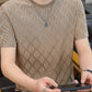 🔥Men's Diamond Check Embossed Top